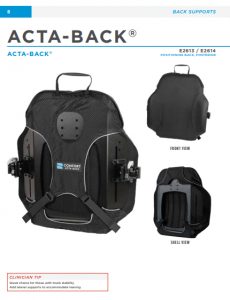 Acta-Relief Back Support for Wheelchairs by Comfort Company